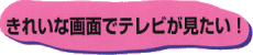 ���ꂢ�ȉ�ʂŃe���r��������