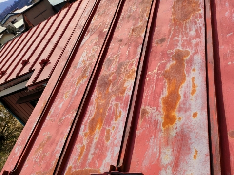 屋根塗装工事前