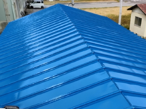 屋根塗装工事後