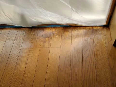 フローリング補修前