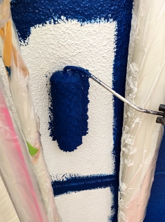 外壁中塗り上塗り